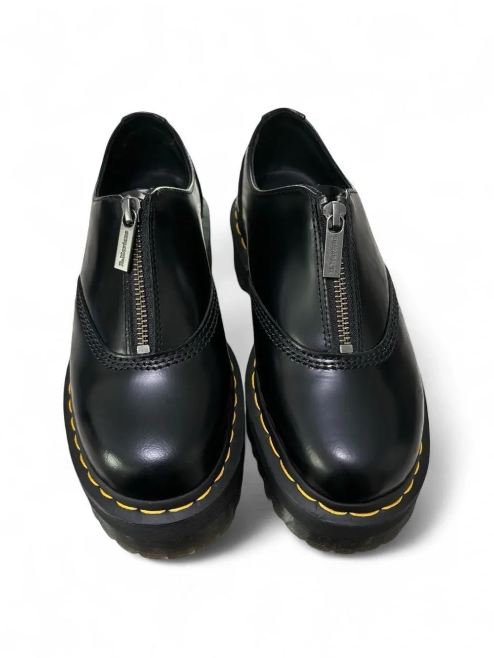Dr. Martens 1461 Quad Zip Black Platform Loafers Women’s 7 Discontinued